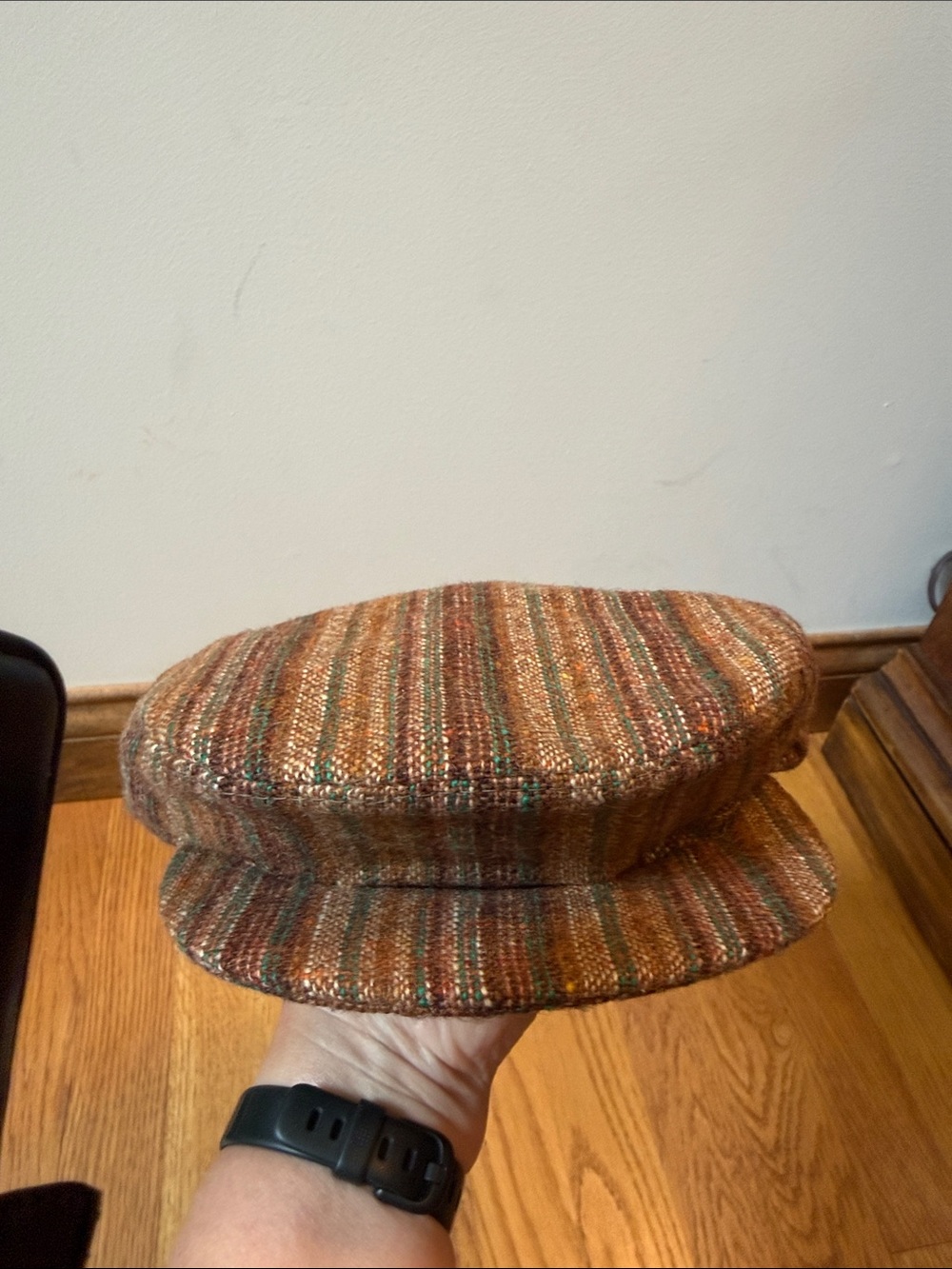 Jonathan Richard Irish Donegal Tweed Wool Newsboy Cabbie Hat Size 7/57